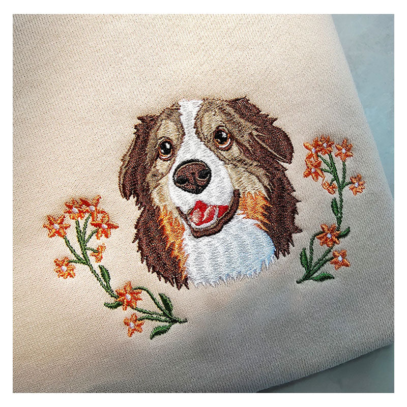 Portrait Embroidered Sweatshirt